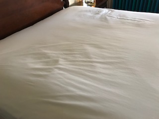 Ghost impressions left in mattress.