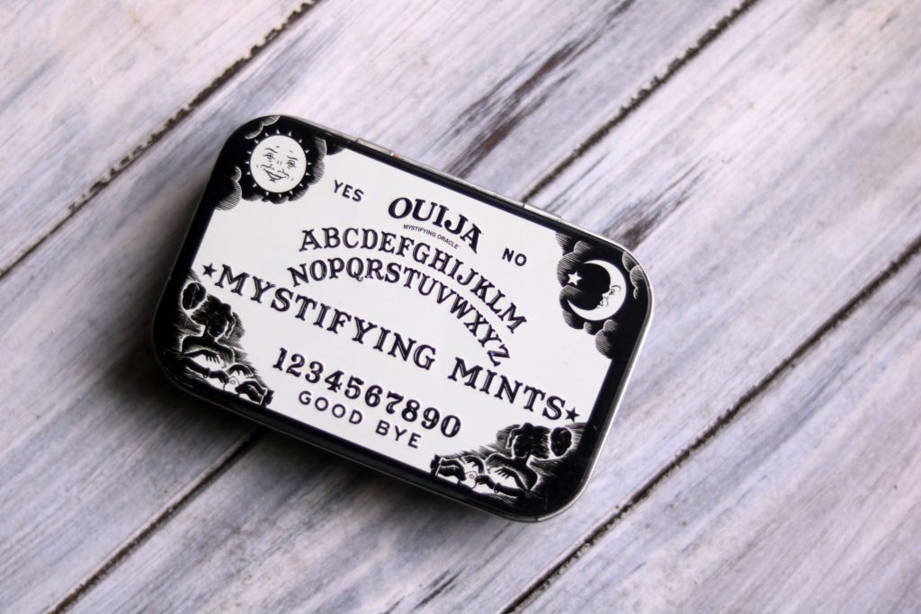 Ouija mint box for travel altar.