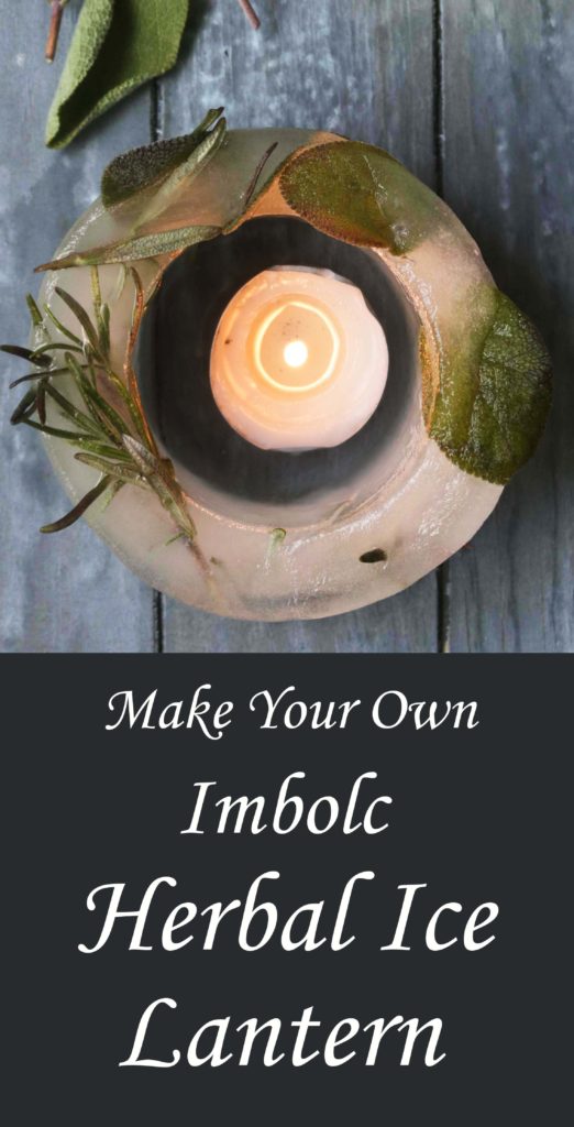 For a fun (practically) free Imbolc craft, try this tutorial for making your own herbal ice lanern.