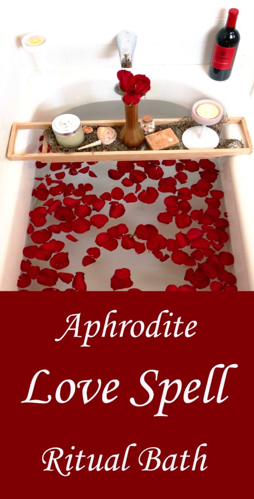 Aphjrodte love and attraction ritual bath spell.