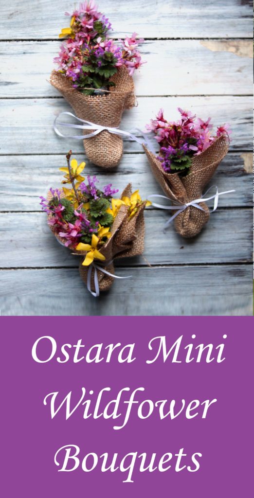 Mini wildflower bouquets--what a great Ostara idea!