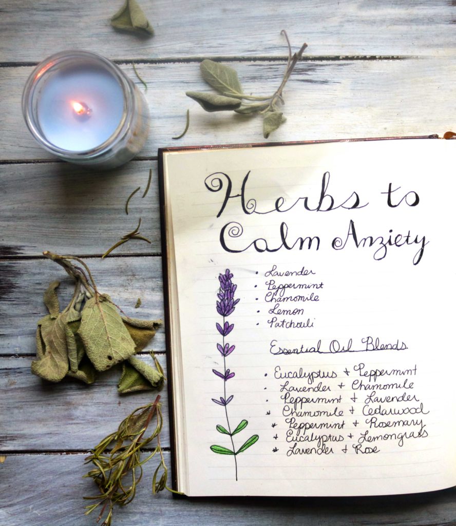 List of herbs to calm anxiety and stress.