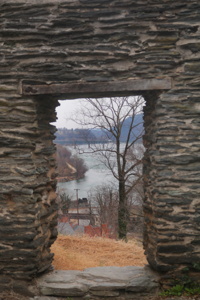 Ruins of St John's Episcopal Church in Harper's Ferry, West Virginia.