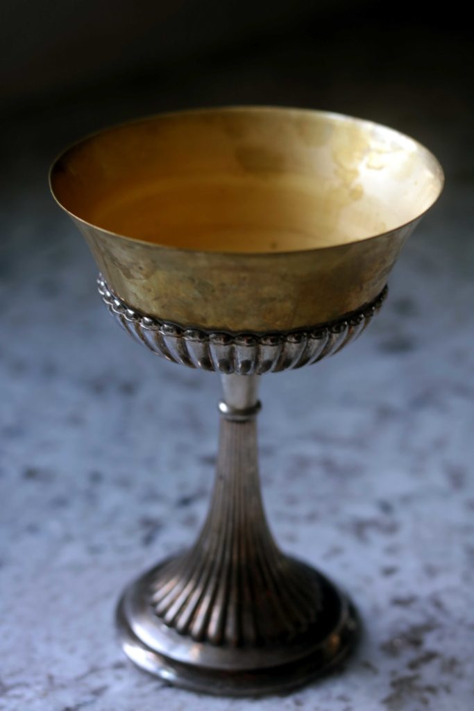 Vintage ritual chalice.