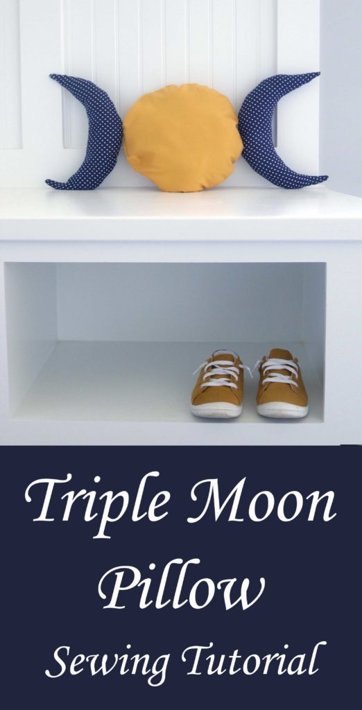 DIY triple moon sewing tutorial. A witchy craft project for a rainy afternoon!