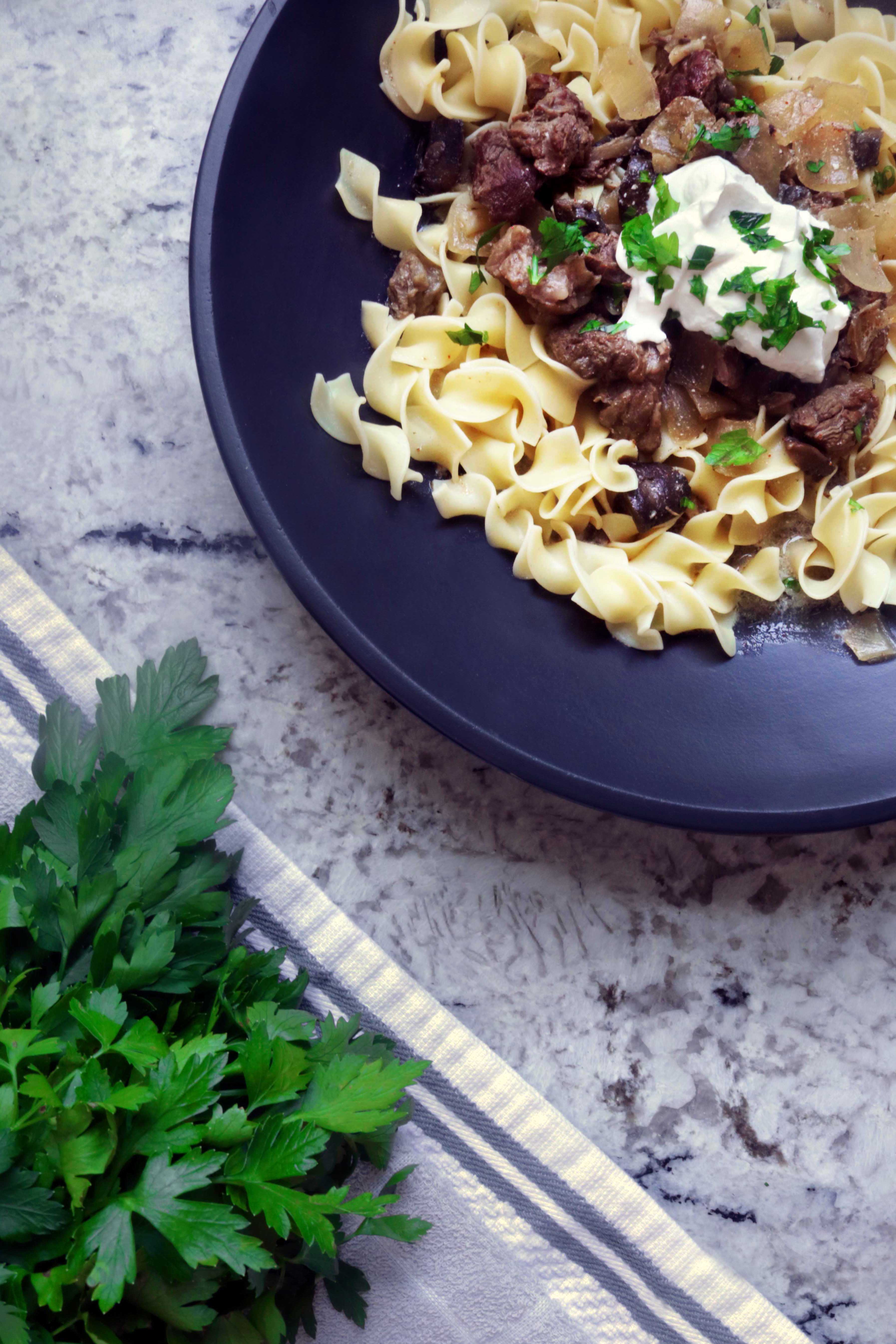 Fall Cauldron Brew: Oktoberfest Beer Stroganoff