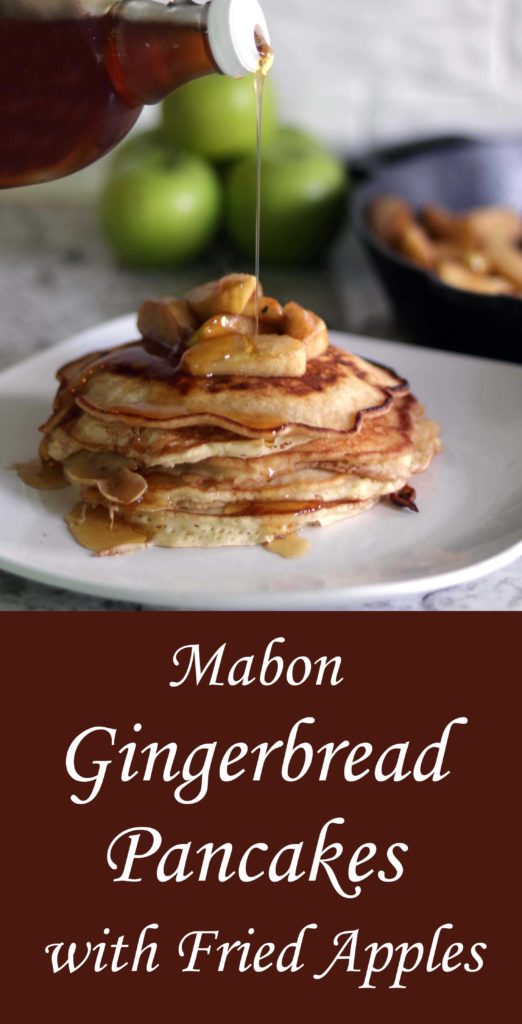 Mabon gingerbread fried apple pancakes.