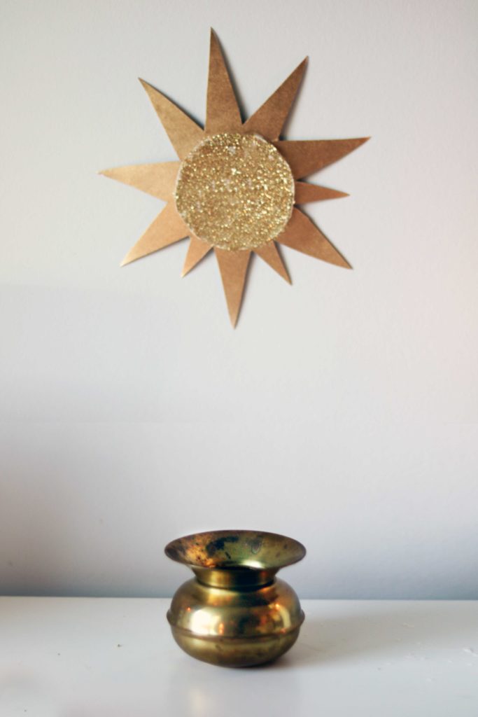 Gold symbolizes the return of the solar light.