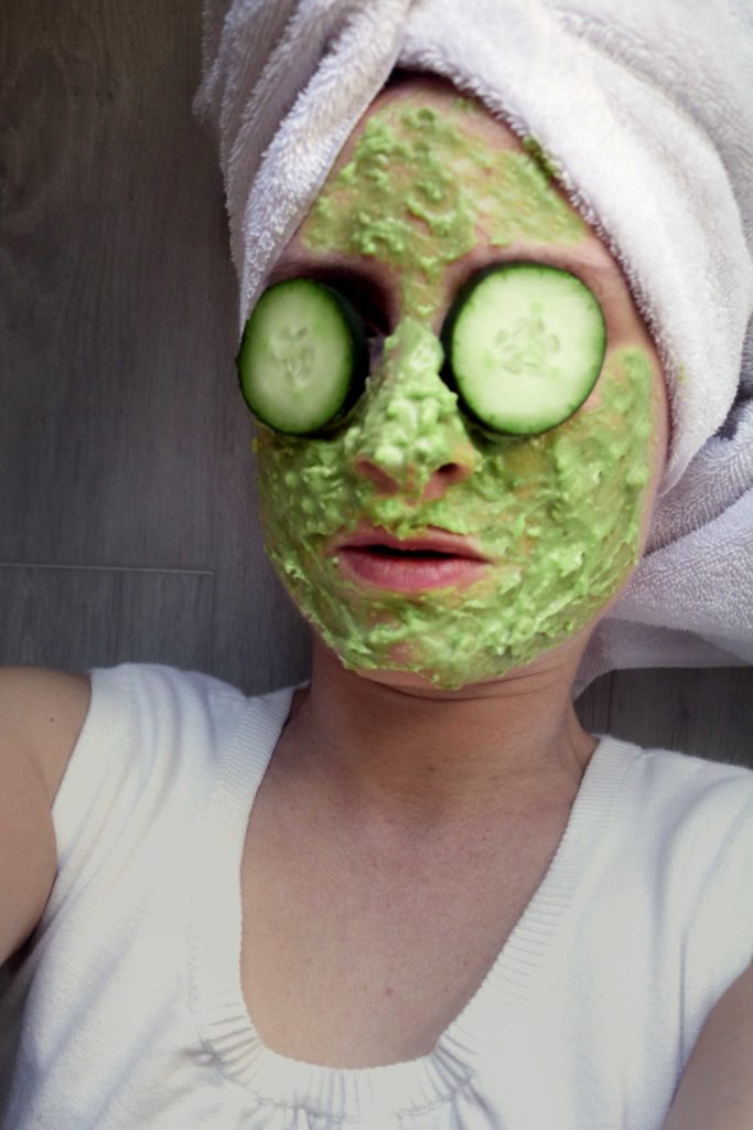 Green goddess facial beauty spell for green witches and kitchen witches.