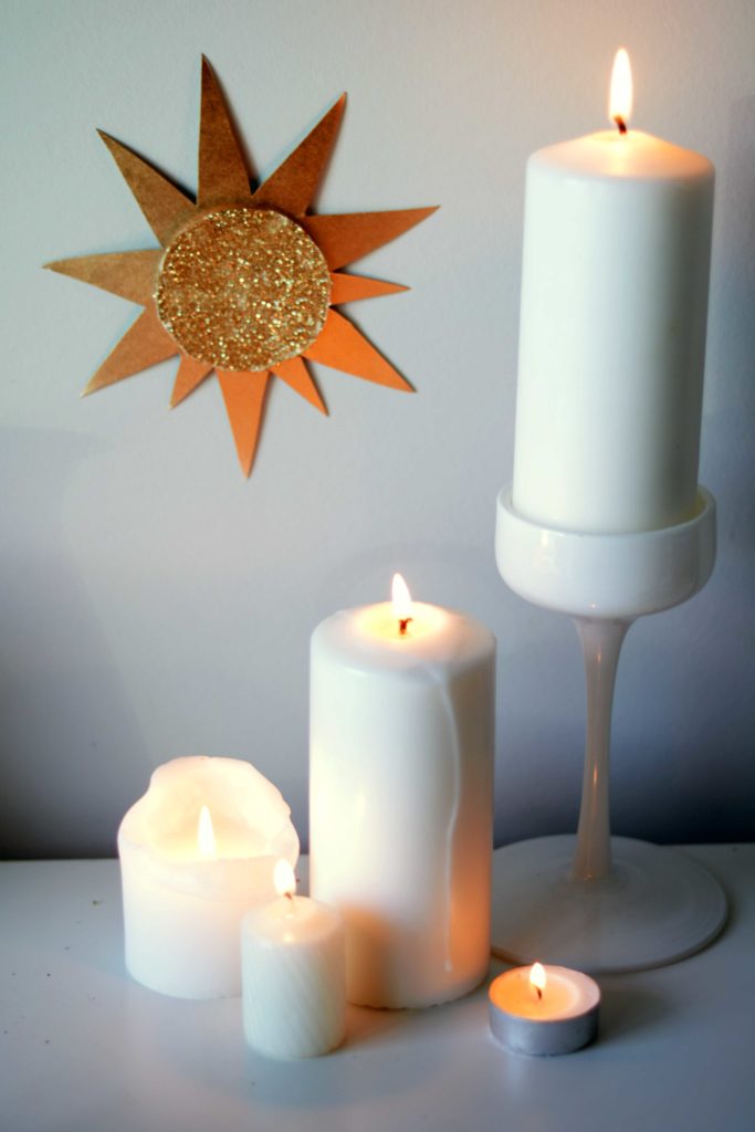 Imbolc is sometimes called Candlemas. The name is fitting. White pillar candles adore Imbolc altars all over the world this time of year!