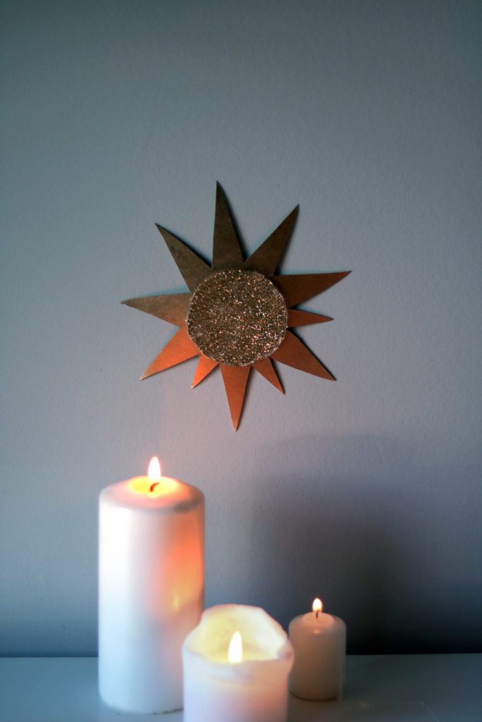 Sun symbols celebrate the return of the light during the Gaelic holiday of Imbolg.