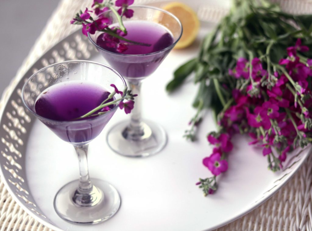 Classy, elegant and totally feminine, this purple fairy martini is perfect for Easter, Ostara, a spring brunch or bridal shower.