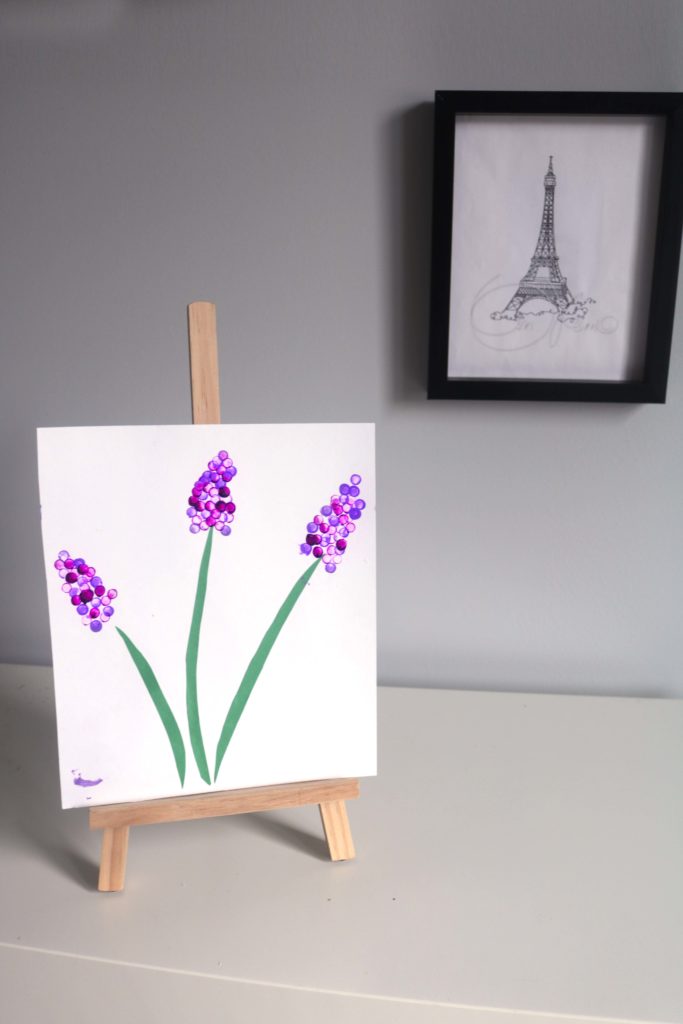 French lavender painting craft. Totally easy and a project to do during a unit on France.