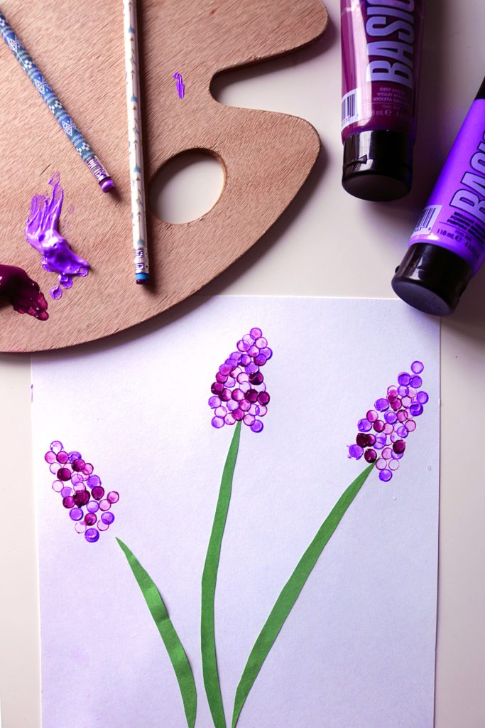 Easy lavender painting craft.