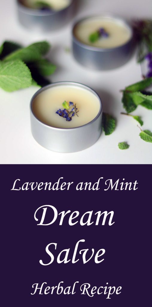 Lavender and mint dream salve for deepening the unconscious experience.