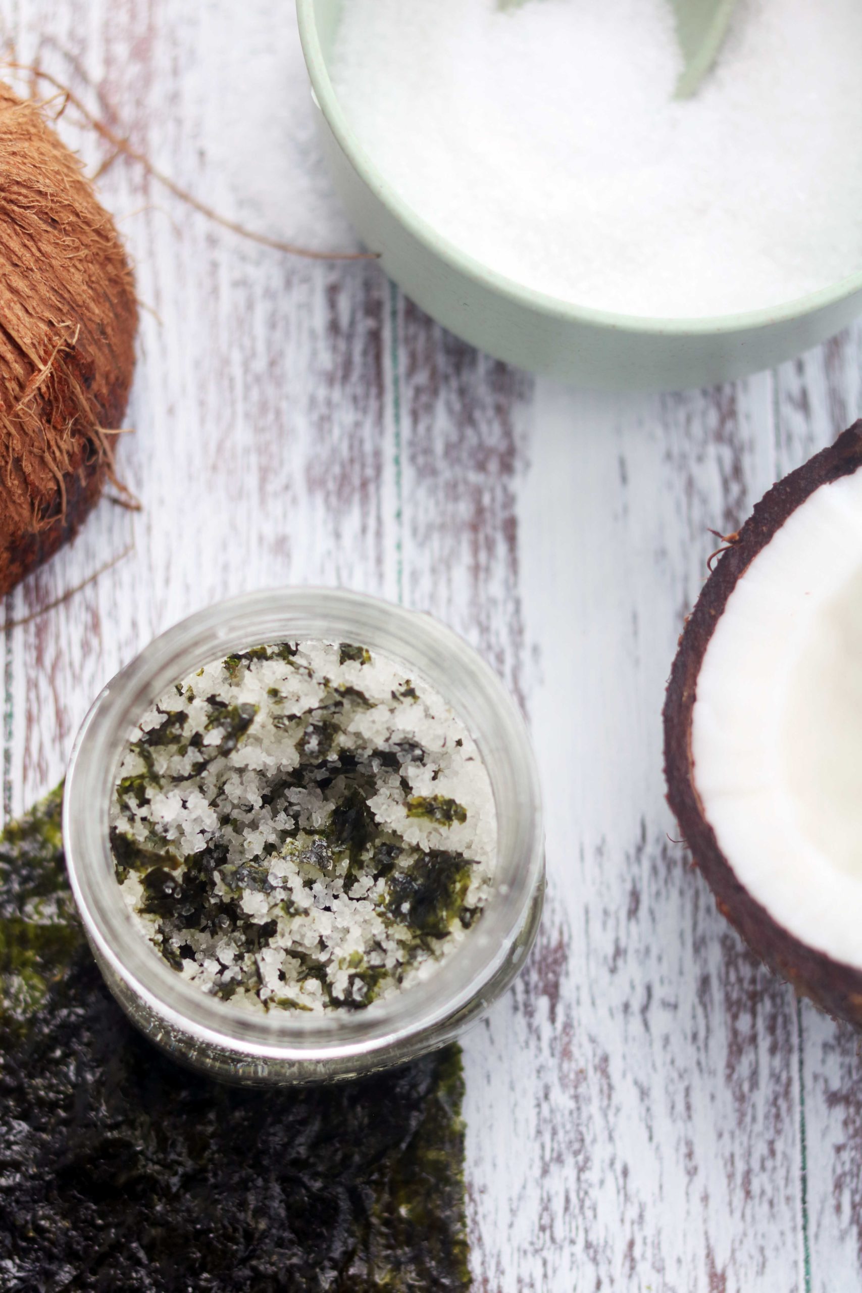 DIY sea kelp & coconut ritual bath salts for the sea witch or water sign in your life.