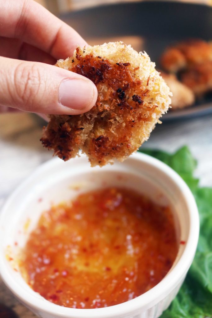 Sea witch recipe for abundance coconut shrimp with marmalade.