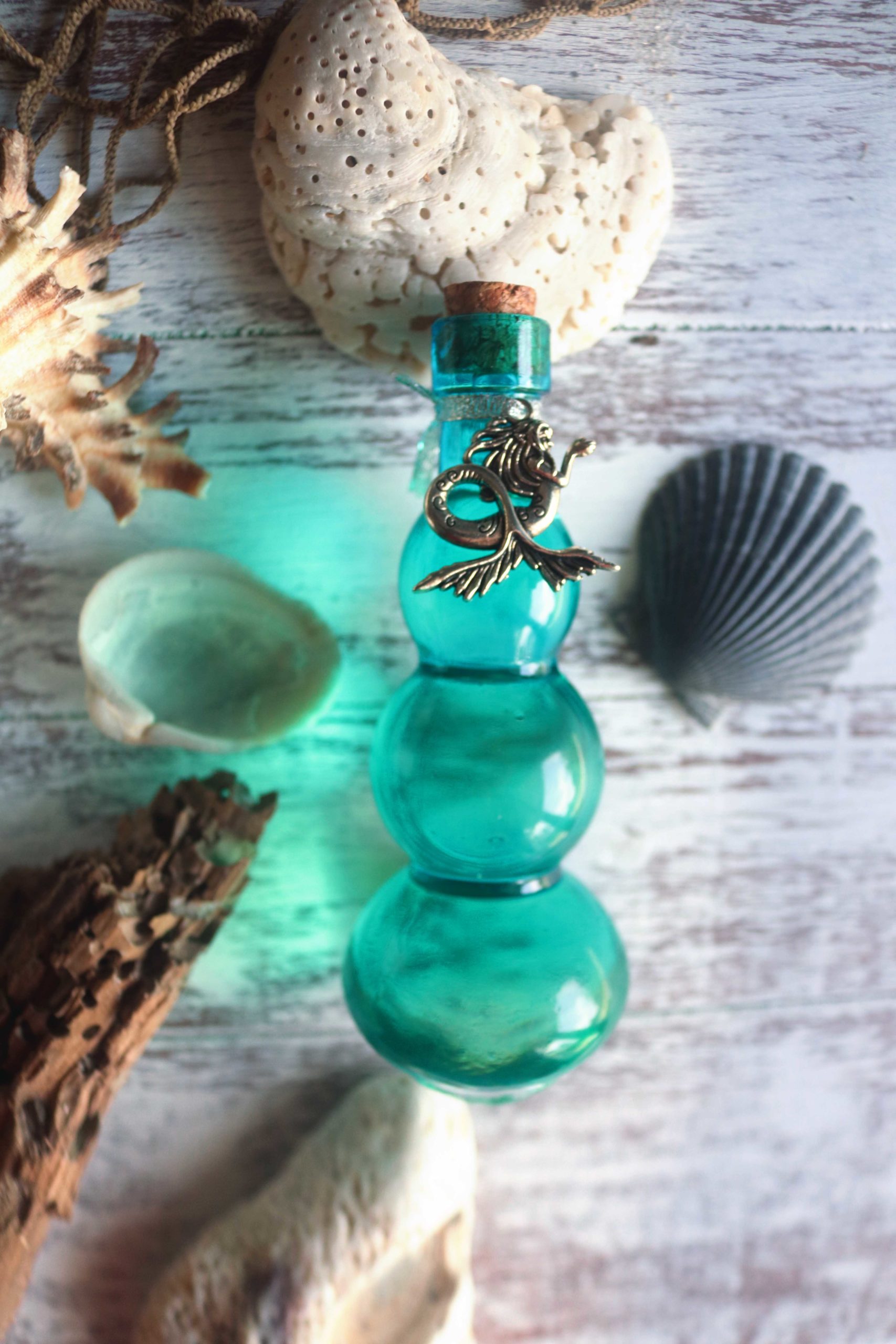 Sea witch ritual mermaid oil for evoking the Element of Water.