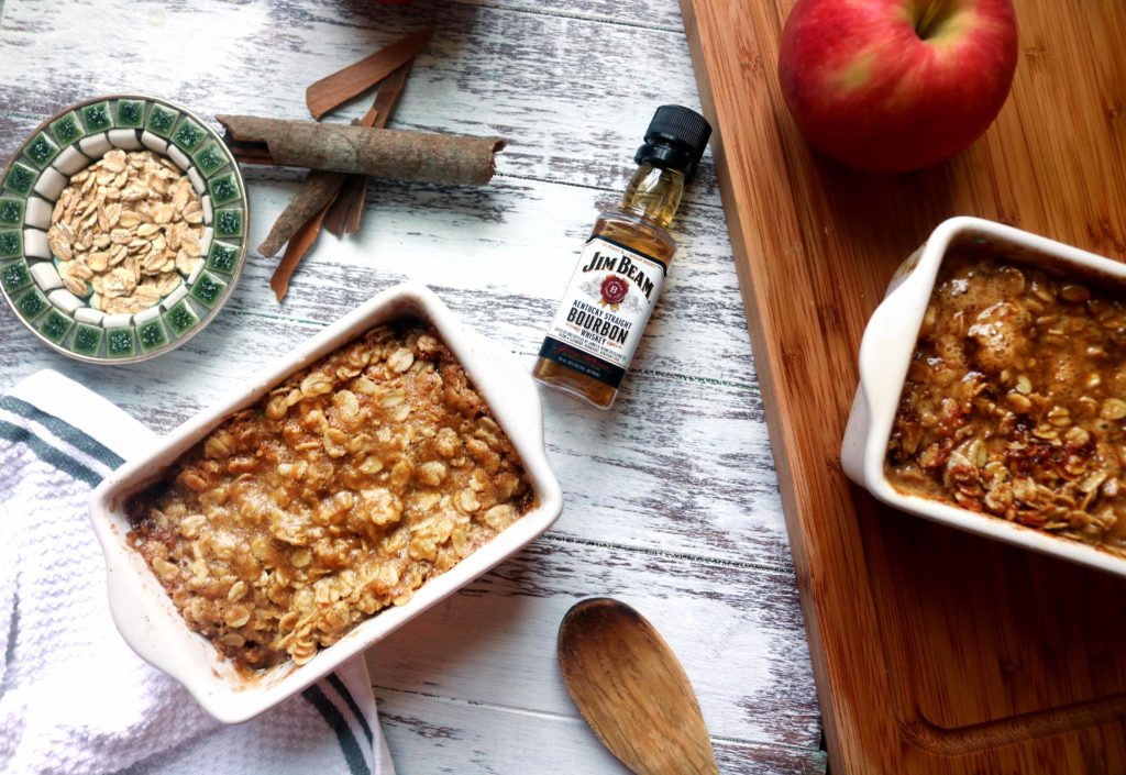 Mabon bourbon apple crisp minis for the Fall Exquinox.