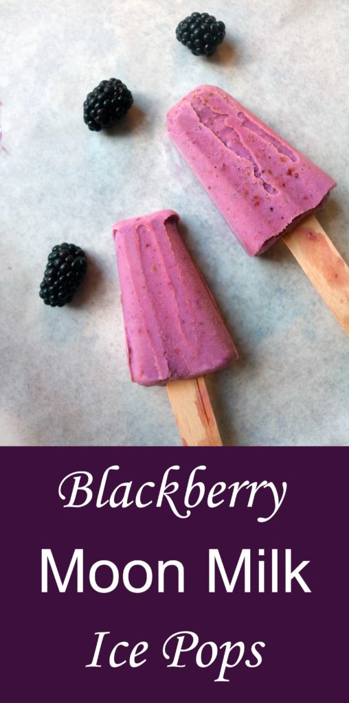 A kitchen witch's blackberry moon milk ice pops.