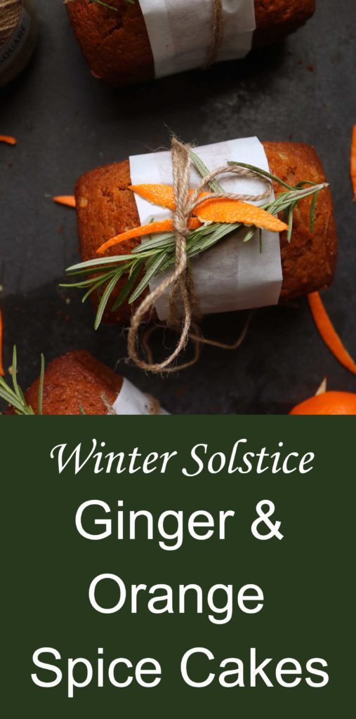 Yule Ginger and Orange Zest Vanilla Spice Cakes