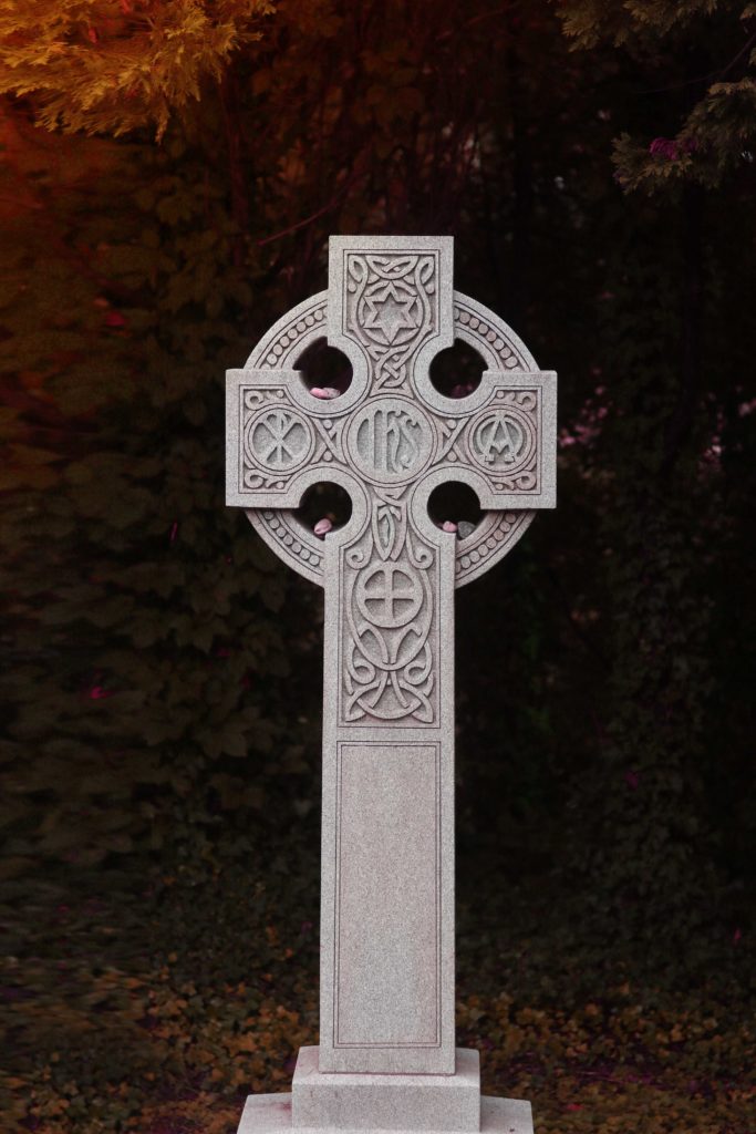 Beautiful Celtic cross headstone. 