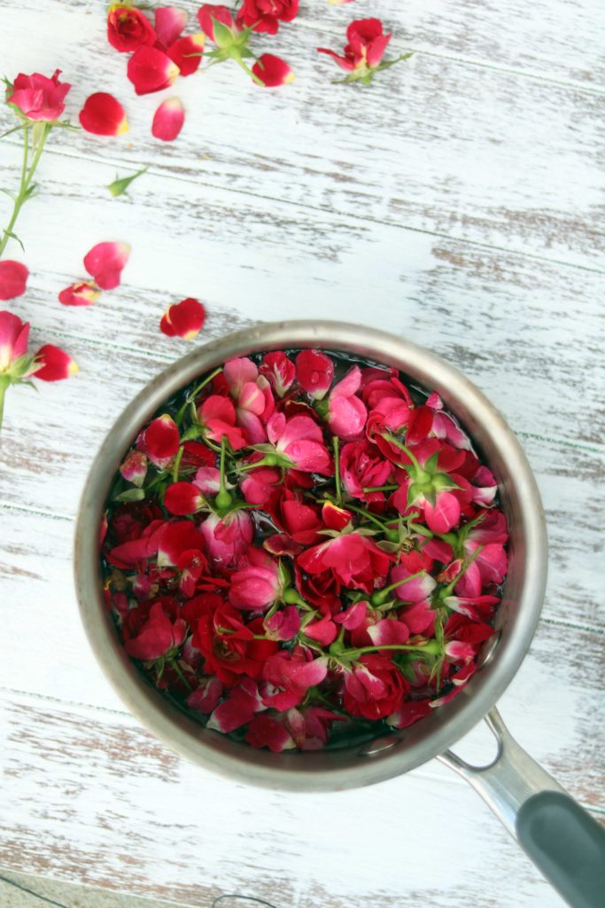 Making rosewater