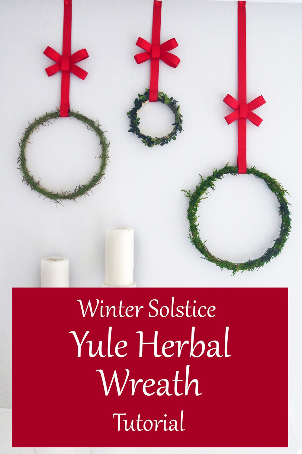 Winter Solstice Yule Herbal Wreath Tutorial