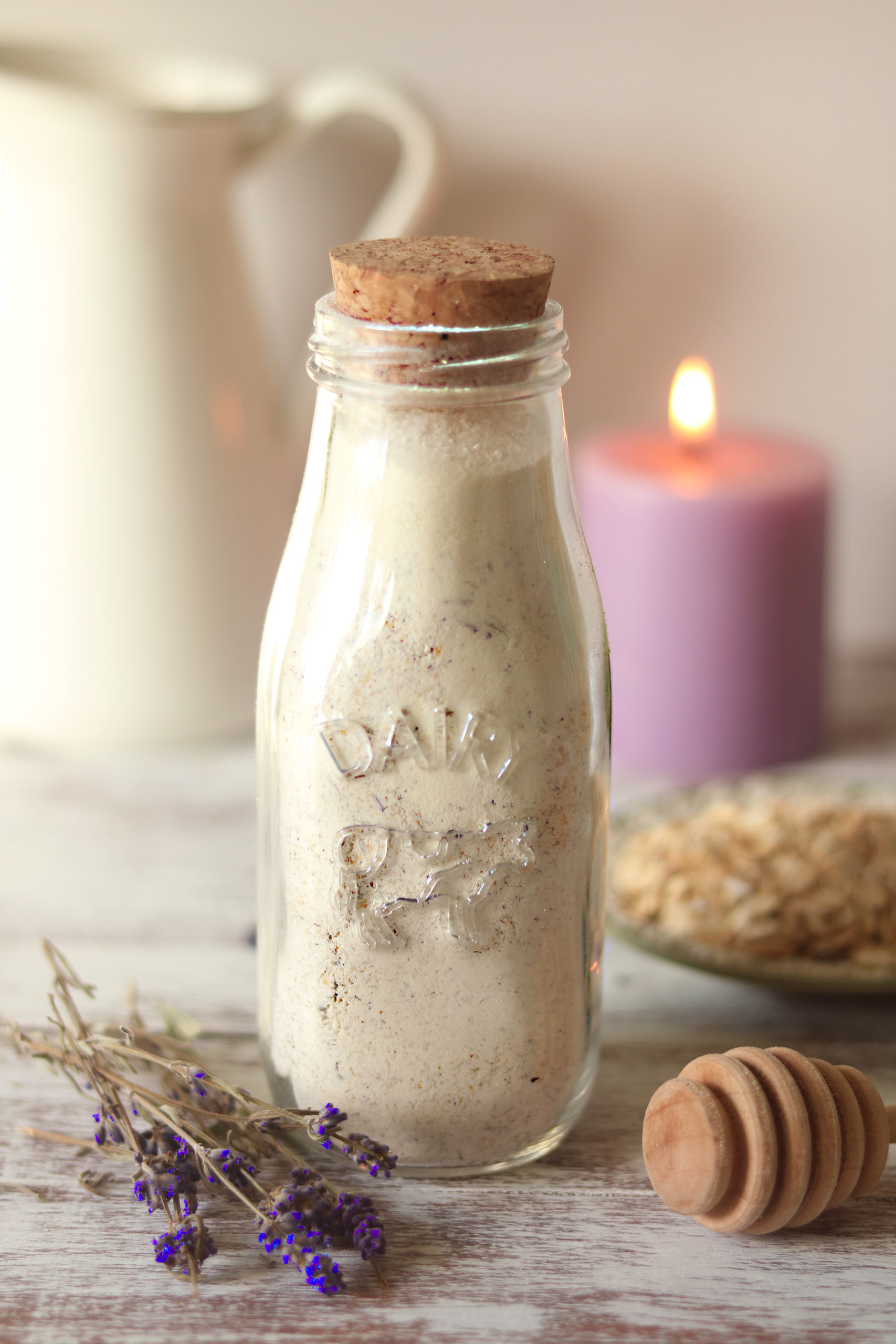 Imbolc DIY Oatmeal & Honey Milk Bath with Lavender