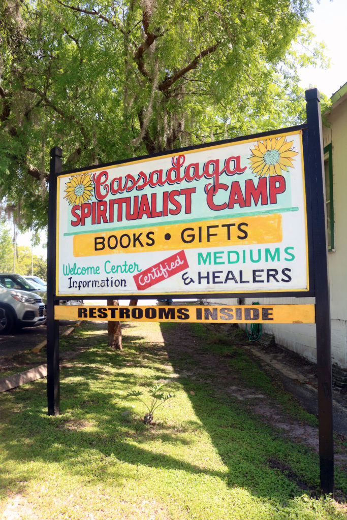 Cassadega, Florida Spiritualist Camp bookstore and information center.