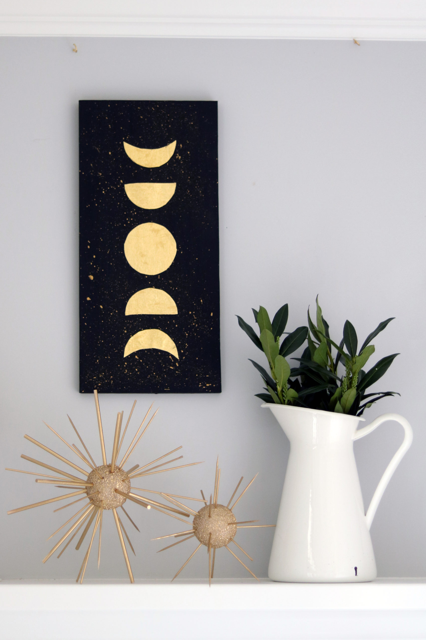 DIY Moon Phase Wall Art