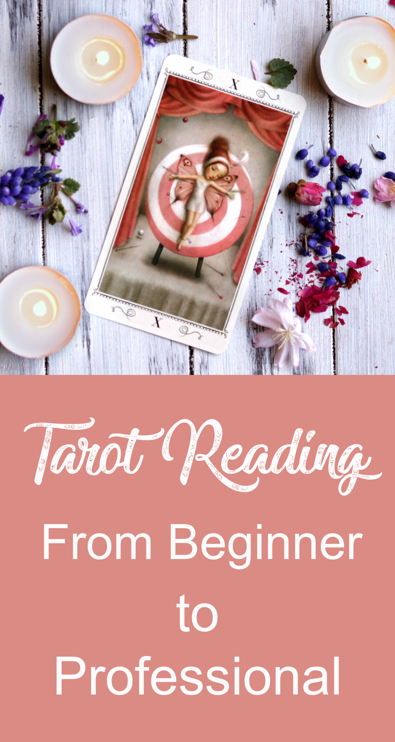 Learn to read tarot. This online, self-paced course takes you from total beginner to professional reader in as little as a few months.