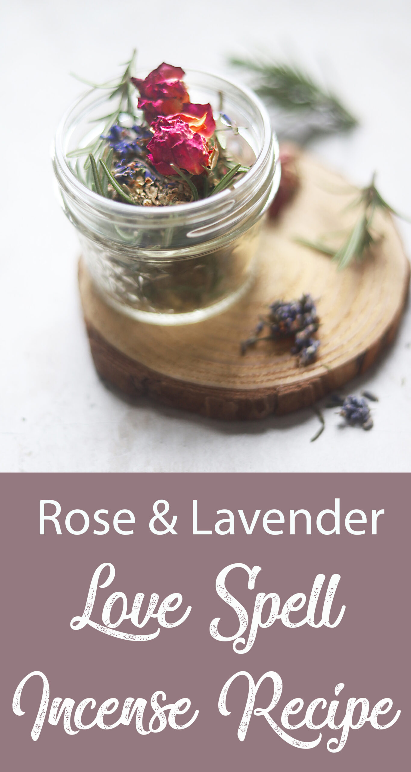 Try this loose incense recipe for love with rose, vanilla, and lavender.