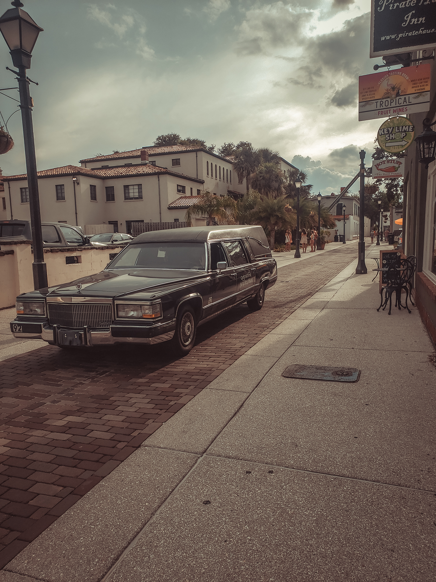 A ghost tour in St. Aug, Florida that features a ride around in a real hearse.