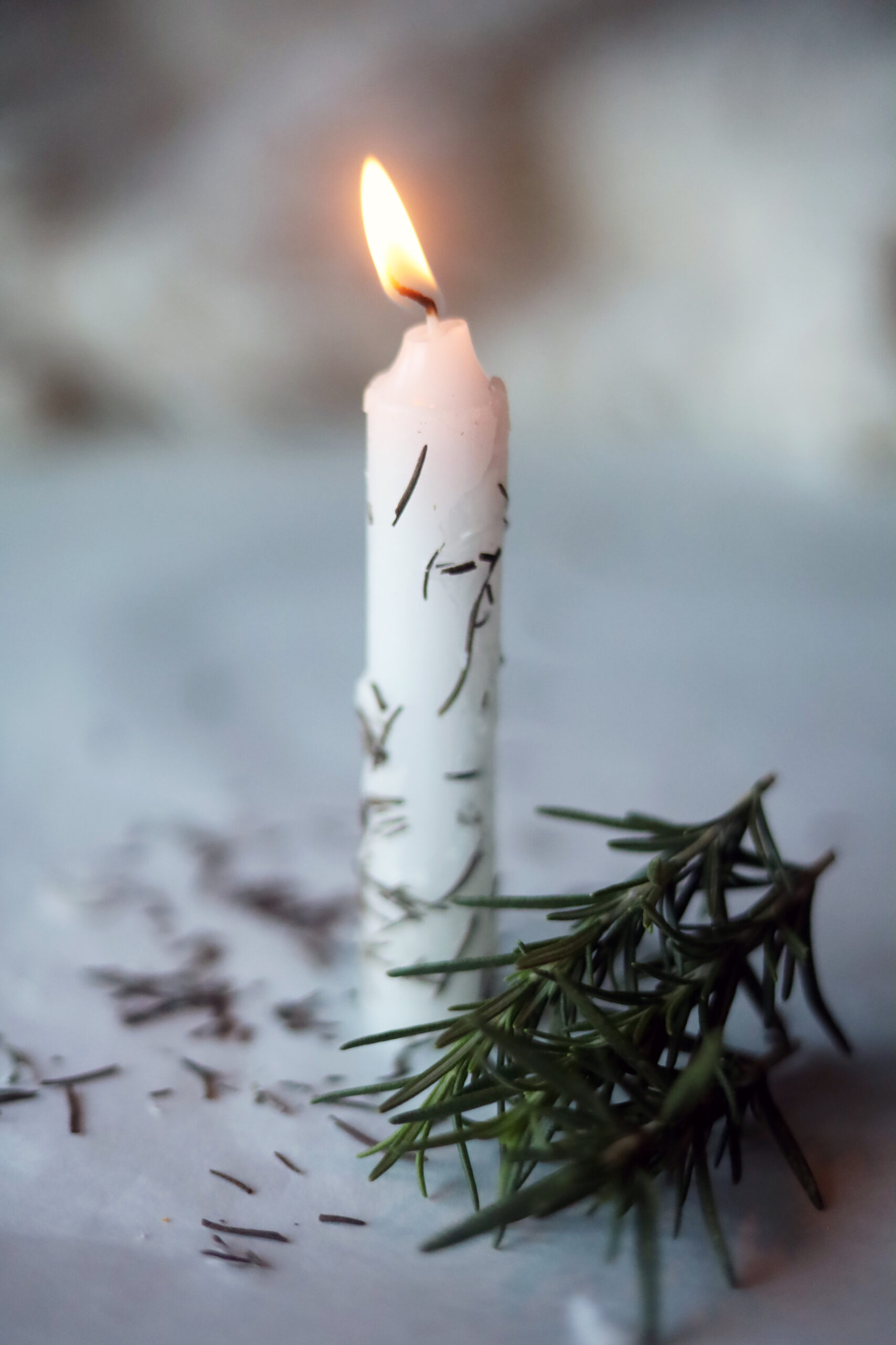 DIY Imbolc ritual candle tutorial.