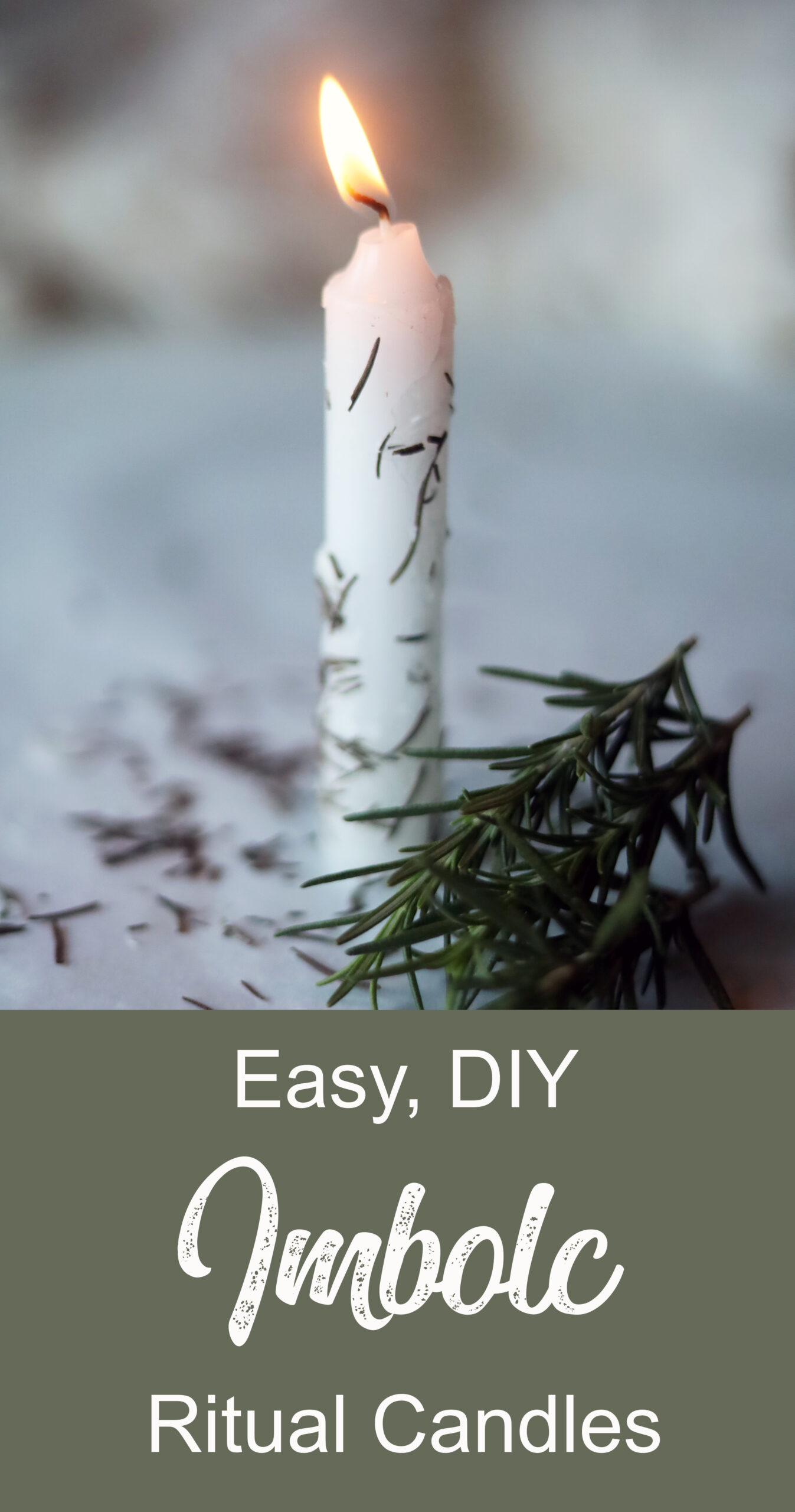 Looking for a creative way to celebrate Imbolc? Try this easy DIY ritual candle.