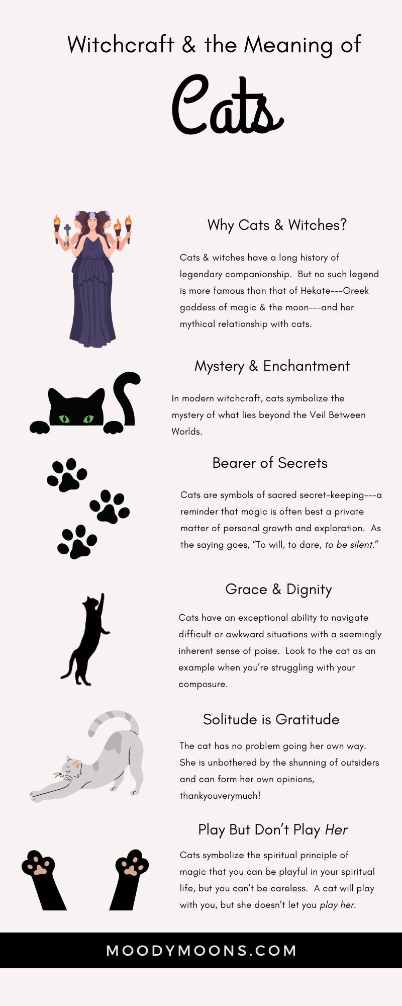 The deep, legendary ties of cats to magic, spellcraft and wise women.