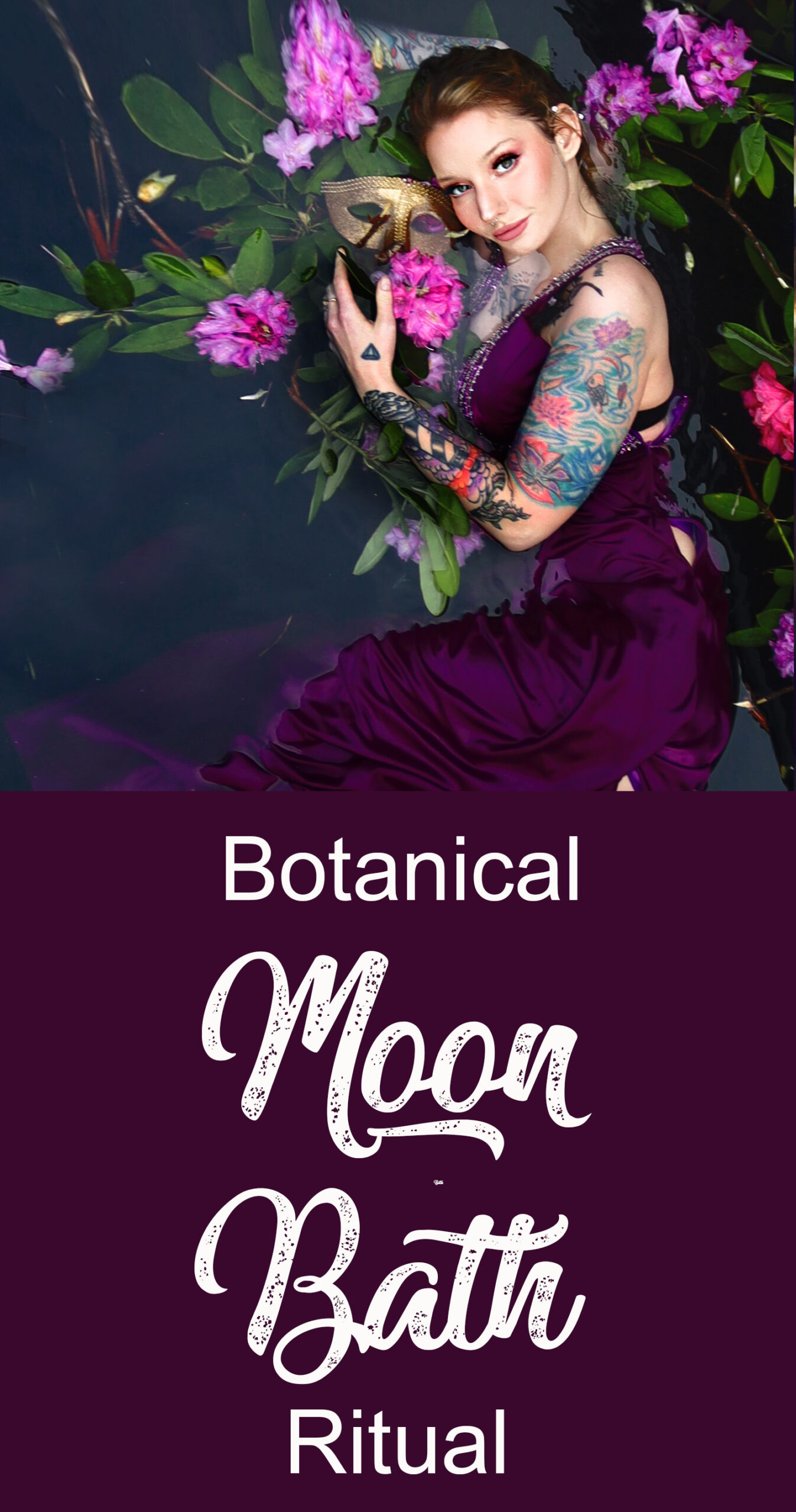 Botanical moon bath ritual to renew your spirit and purify away negative energy.