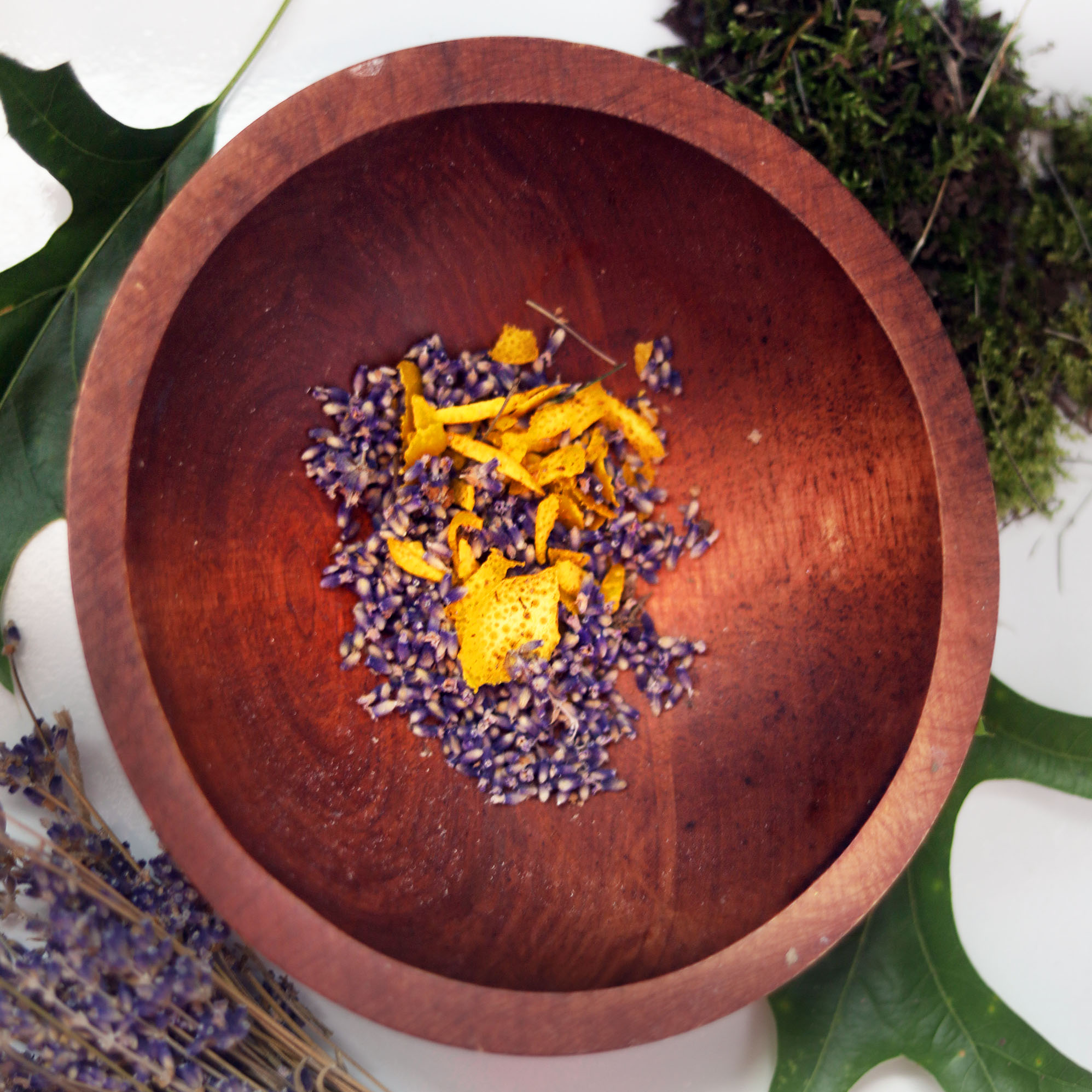 Orange peel and lavender are the perfect combination for Litha! Use them in loose incense blends, candle rolls and more.