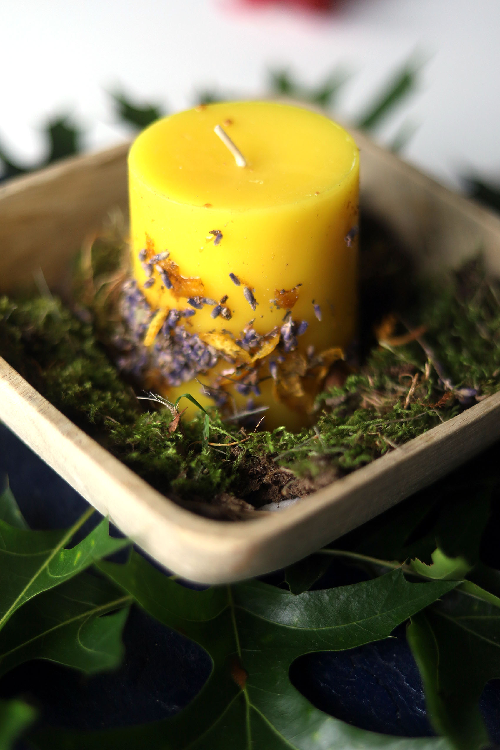 Midsummer Soltice ritual candle idea.